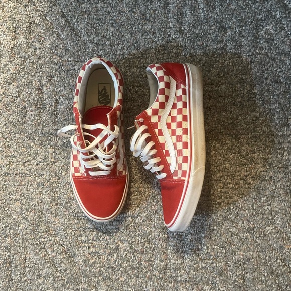 Men’s red checkered vans - Picture 2 of 2